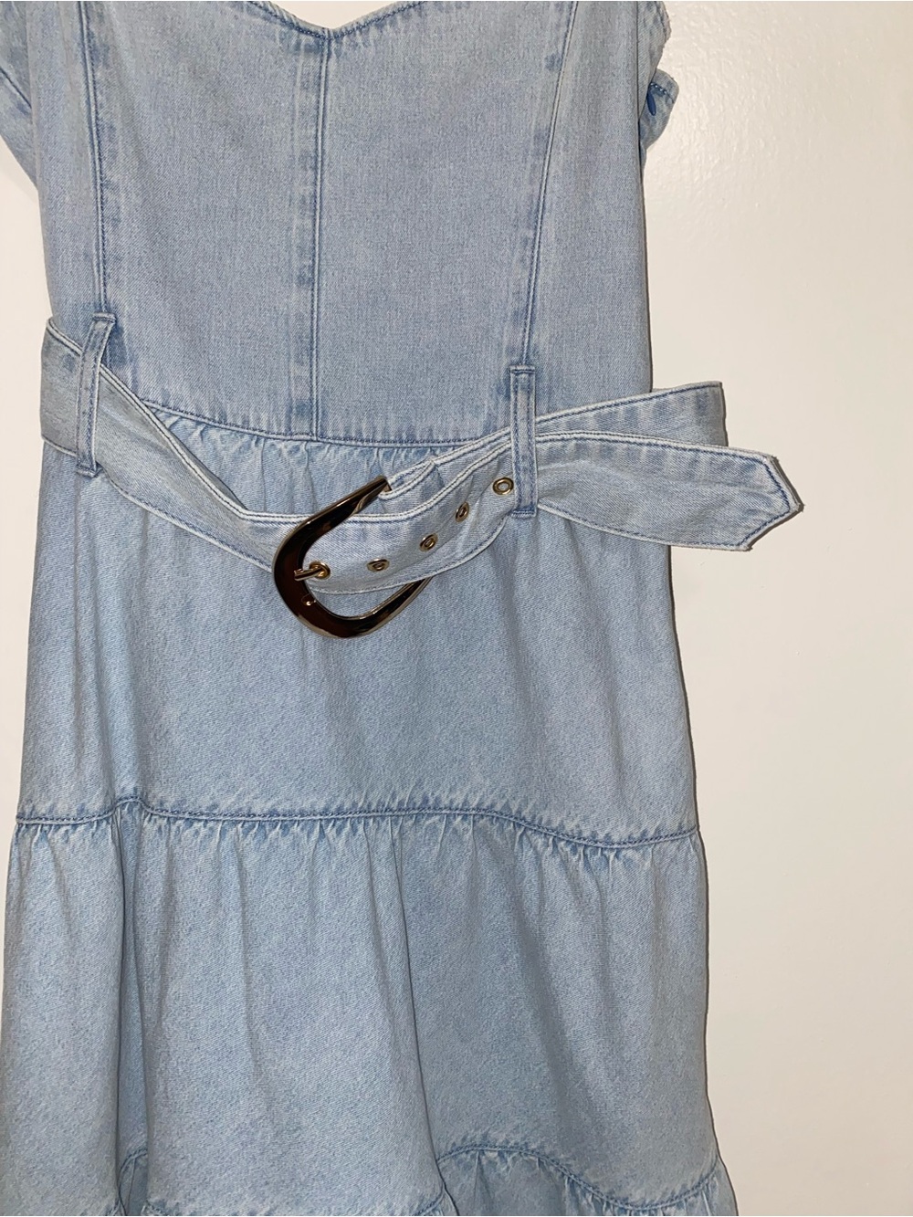 Show Me Your MuMu Dew Drop Lainey Midi Dress in Pale Blue - Picture 10 of 12